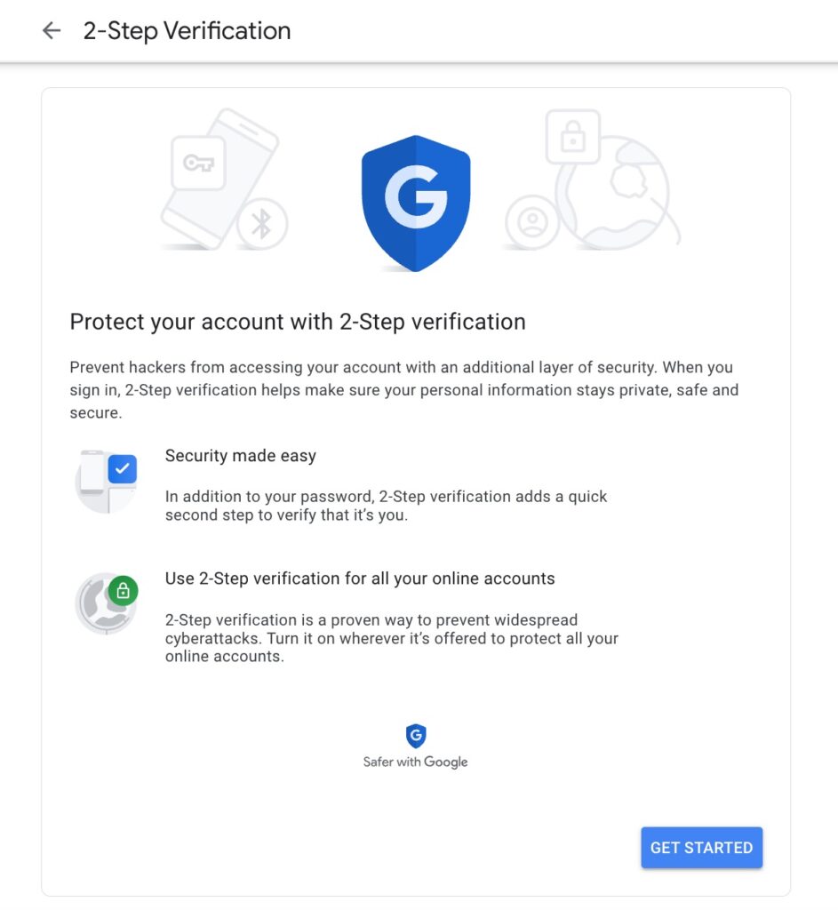 Protect your accounts with two-factor authentication